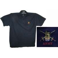 TRIKOT BRIT S NÁŠIVKOU ROYAL ARMY orig ČERNÝ