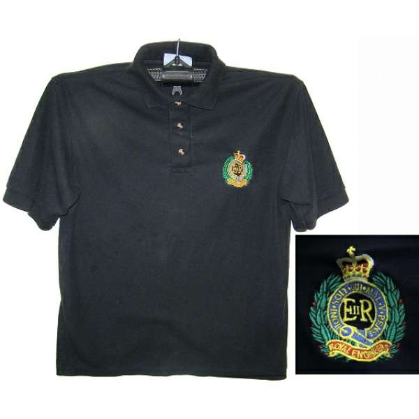 TRIKOT BRIT S NÁŠIVKOU ROYAL ENGINEERS Eii R 65-BA 35-POLYEST orig MODRÝ