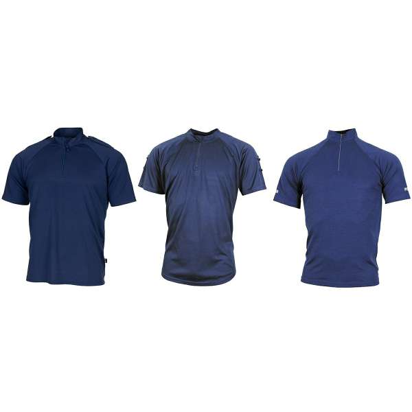TRIKOT BRIT SUSSEX POLICE FUNKČNÍ ZIP KRÁTKÝ RUKÁV orig MODRÉ