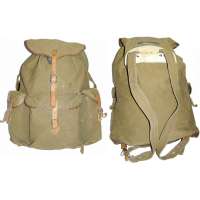 RUKSAK ČSSR 43x45x23cm 70-tá léta CANVAS RETRO orig KHAKI