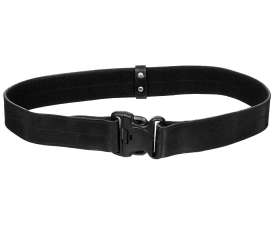 OPASEK BRIT POLICIE 5cm KOŽENÝ PVC PŘEZKA S POJISTKOU orig ČERNÝ