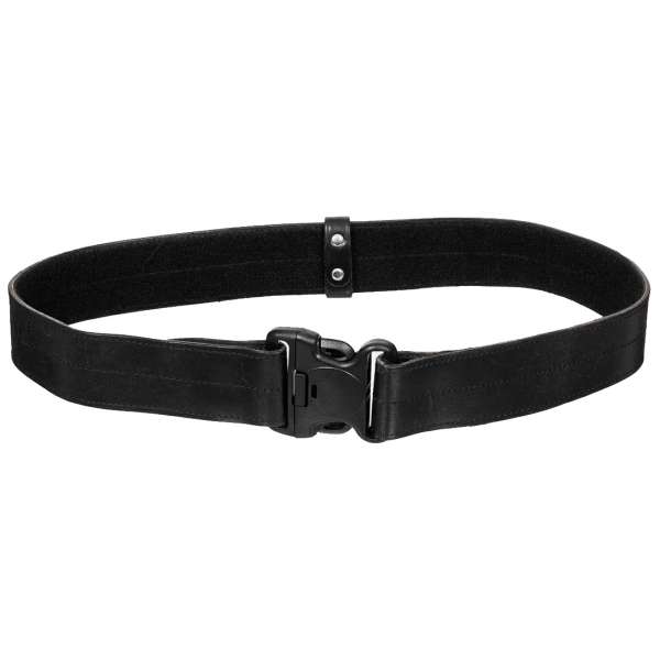 OPASEK BRIT POLICIE 5cm KOŽENÝ PVC PŘEZKA S POJISTKOU orig ČERNÝ