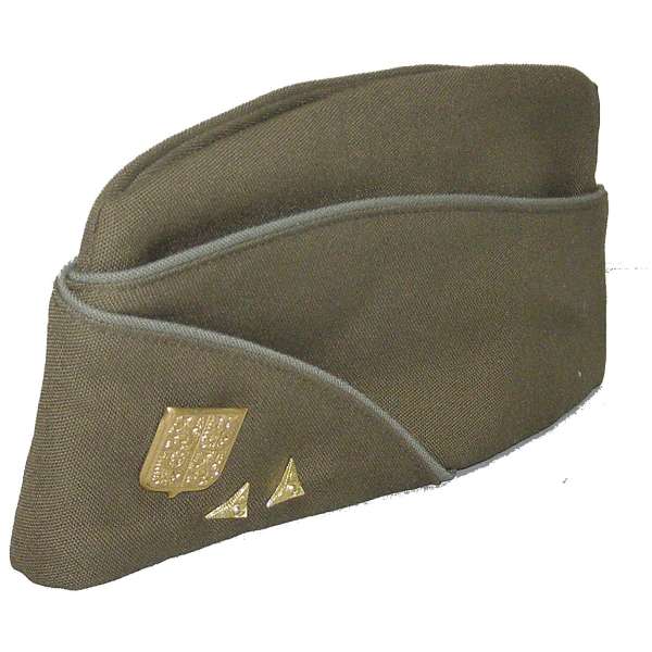 ČEPICE LODIČKA AČR vz 97 S ODZNAKEM A HODNOSTÍ OLIV