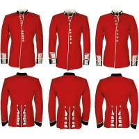 SAKO BRIT K PARÁDNÍ UNIFORMĚ BEZ NÁRAMENÍKŮ 95-VLNA 5-NYLON orig ČERVENÉ