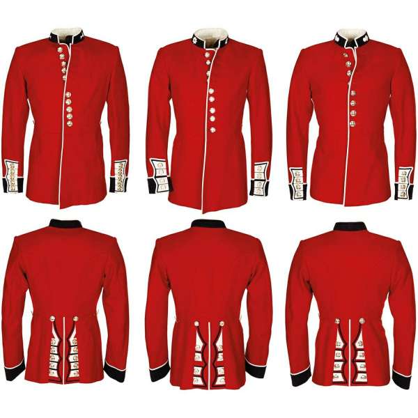 SAKO BRIT K PARÁDNÍ UNIFORMĚ BEZ NÁRAMENÍKŮ 95-VLNA 5-NYLON orig ČERVENÉ