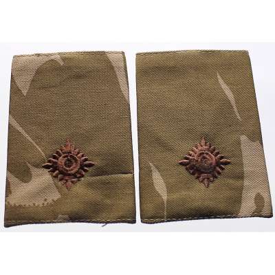 NÁŠIVKA BRIT HODNOST 2nd LIEUTENANT 90x63mm 2ks orig DPM DESERT