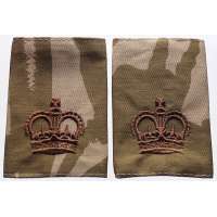 NÁŠIVKA BRIT hodnost 90x63mm WARRANT OFFICER 2ks orig DPM DESERT