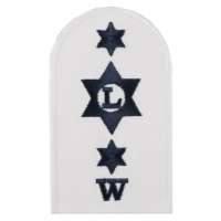 NÁŠIVKA BRIT ROYAL NAVY 65x110mm Logistics Writer W Leading Rate orig BÍLO-MODRÁ