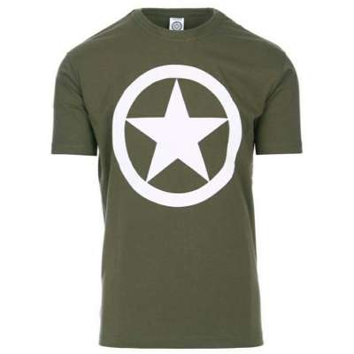 TRIKO FosTee S POTISKEM ALLIED STAR orig OLIV