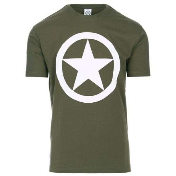 TRIKO FosTee S POTISKEM ALLIED STAR orig OLIV