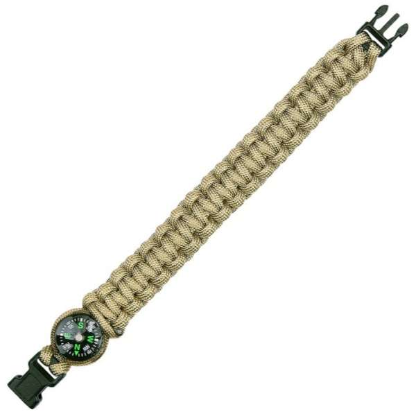 NÁRAMEK PARACORD 2,3cm ŠÍŘE S KOPASEM COYOTE
