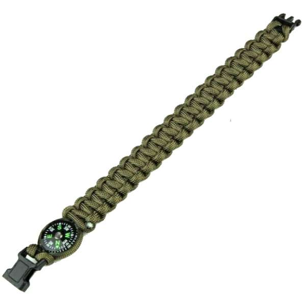 NÁRAMEK PARACORD 2,3cm ŠÍŘE S KOPASEM OLIV