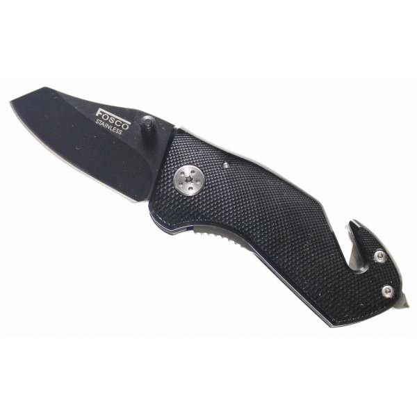 NŮŽ HOLAND 101INC ZÁCHRANÁŘSKÝ S KLIPEM  14cm,ČEPEL 5,5cm ČERNÝ