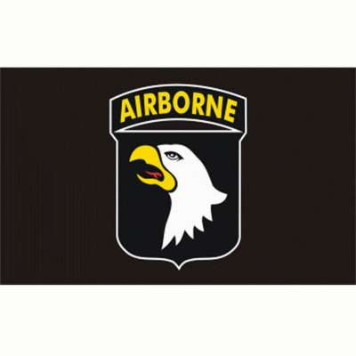 VLAJKA US 101st AIRBORNE ČERNÁ