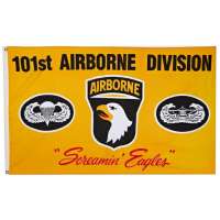 VLAJKA US 101st AIRBORNE ŽLUTÁ