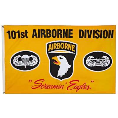 VLAJKA US 101st AIRBORNE ŽLUTÁ