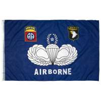 VLAJKA US 82nd AIRBORNE DIVISION 90x150cm MODRÁ