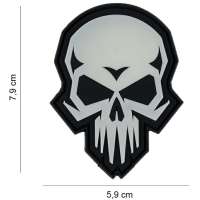 NÁŠIVKA 3D PUNISHER 5,9x7,9cm REFLEXNÍ VELCRO
