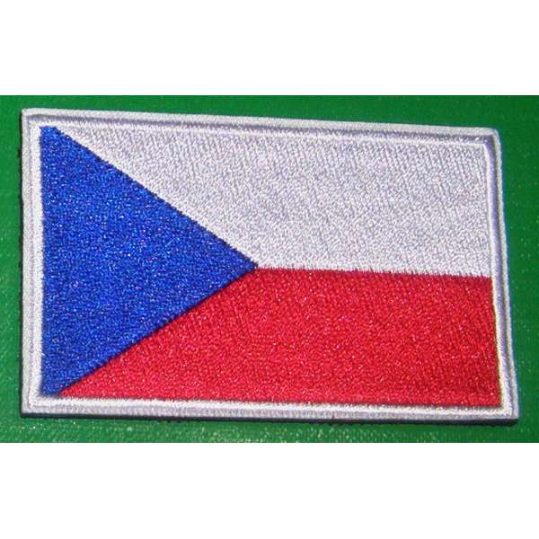 NÁŠIVKA ČR VLAJKA 4R 80x50mm VELCRO