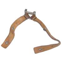 UPÍNACÍ 2-ŘEMÍNEK 170x15mm KOŽENÝ HNĚDÝ