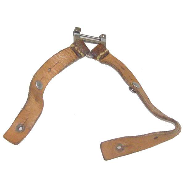 UPÍNACÍ 2-ŘEMÍNEK 170x15mm KOŽENÝ HNĚDÝ