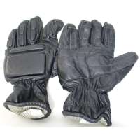 RUKAVICE BRIT PROTIÚDEROVÉ 1 A 1 VĚTŠÍ KRYT ZATEPLENÉ KOŽENÉ orig ČERNÉ