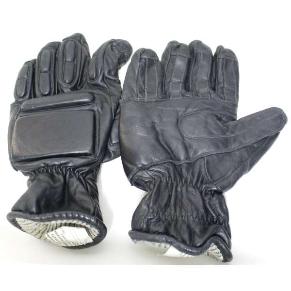 RUKAVICE BRIT PROTIÚDEROVÉ 1 A 1 VĚTŠÍ KRYT ZATEPLENÉ KOŽENÉ orig ČERNÉ