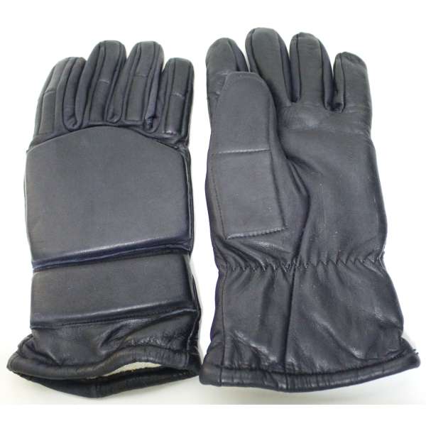 RUKAVICE BRIT PROTIÚDEROVÉ VELKÝ KRYT ZATEPLENÉ KOŽENÉ orig ČERNÉ