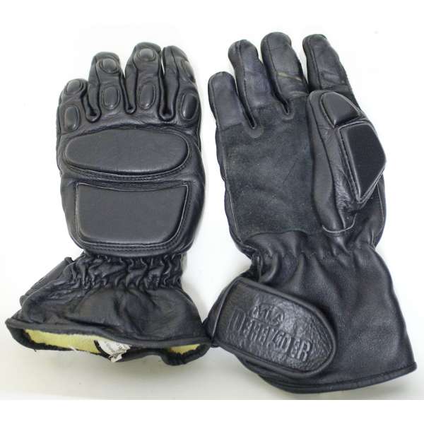 RUKAVICE SECURITY KOŽENÉ NEPRŮŘEZNÉ ZATEPLENÉ ČERNÉ