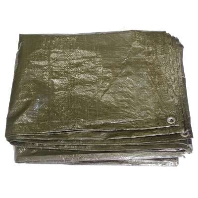 PLACHTA PE 190x300cm  OKRAJ ZPEVNĚNÝ, 10ks KOV OČKA OLIV