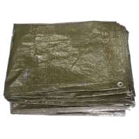 PLACHTA PE 3x4m OKRAJ ZPEVNĚNÝ, 14ks KOV OČKA OLIV