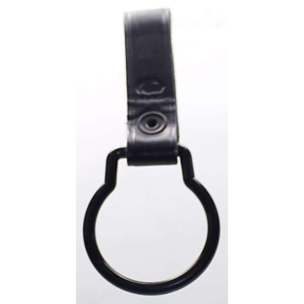 DRŽÁK BRIT NA OBUŠEK OPASKOVÝ 16cm, KRUH 6cm KŮŽE-PVC orig ČERNÝ