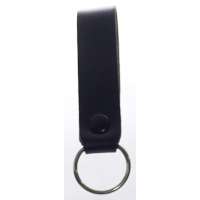 DRŽÁK BRIT NA OBUŠEK OPASKOVÝ STŘEDNÍ 14cm, KRUH 3,5cm KŮŽE-OCEL orig ČERNÝ-OCEL