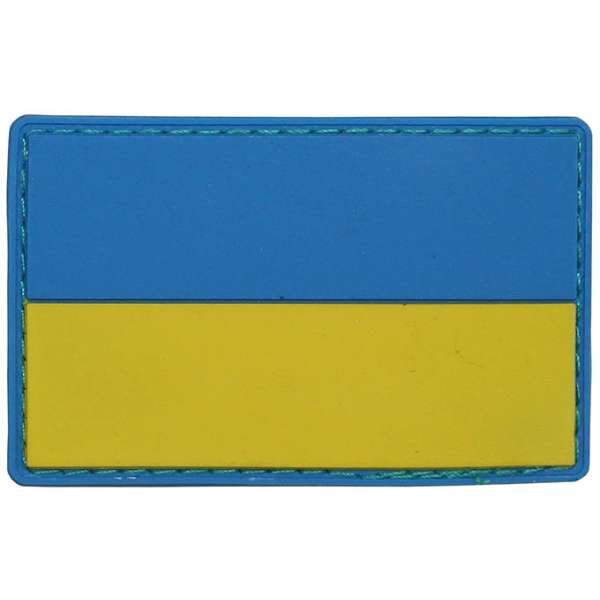 NÁŠIVKA PVC VLAJKA UKRAJINA 8x5cm VELCRO