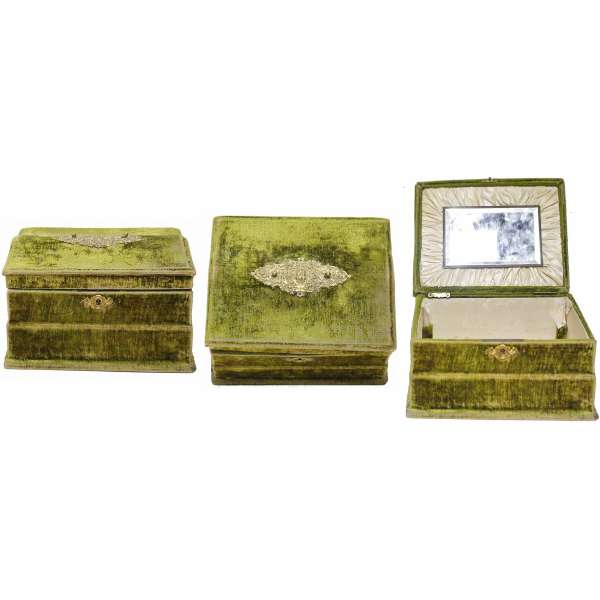 KRABIČKA ŠPERKOVNICE 24x19x13cm SE ZRCÁTKEM K DROBNÉ OPRAVĚ