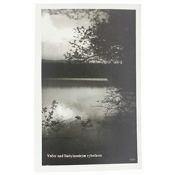 POHLED BABYLON RYVEČER RYBNÍK 8.6.1933 V ČB ČISTÝ
