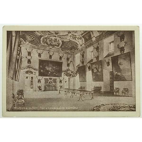 POHLED HLUBOKÁ NAD VLTAVOU 15.6.1948 Š ČB ČISTÝ