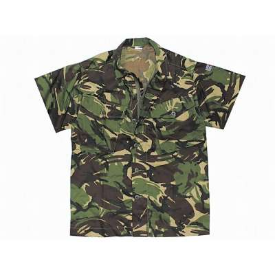 BLŮZA BRIT LETNÍ KRÁTKÝ RUKÁV 4 NÁŠIVKY orig DPM TARN