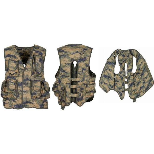VESTA TUR TAKTICKÁ vz 2008 AIRFORCE 8 KAPES MODULÁR OBVOD AŽ 120cm RIPSTOP orig TUR-CAMO BLUE