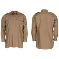 KOŠILE BRIT SLUŽEBNÍ DLOUHÝ RUKÁV 67-Polyest, 33-Ba orig HNĚDÁ