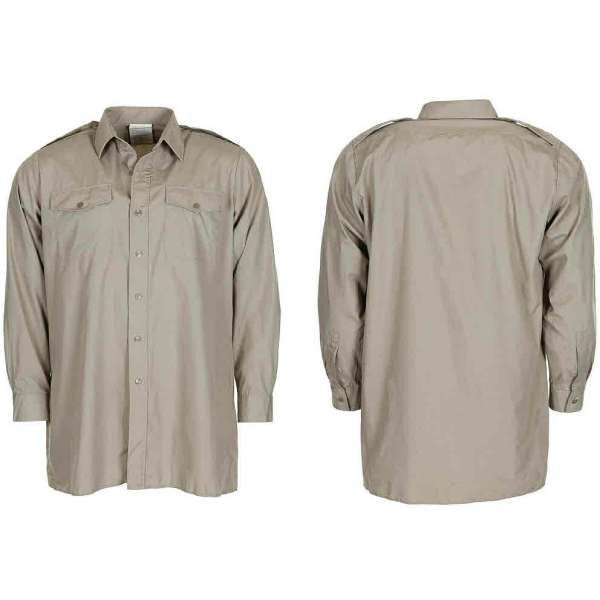 KOŠILE BRIT SLUŽEBNÍ DLOUHÝ RUKÁV 67-Polyest, 33-Ba orig ŠEDÁ