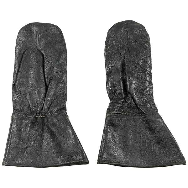 RUKAVICE ŠVÉD PALČÁKY KOŽENÉ orig ČERNÉ