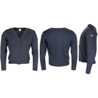 SVETR AČR V-ČKO PLETENÝ M97 S KNOFLÍKY orig MODRÝ