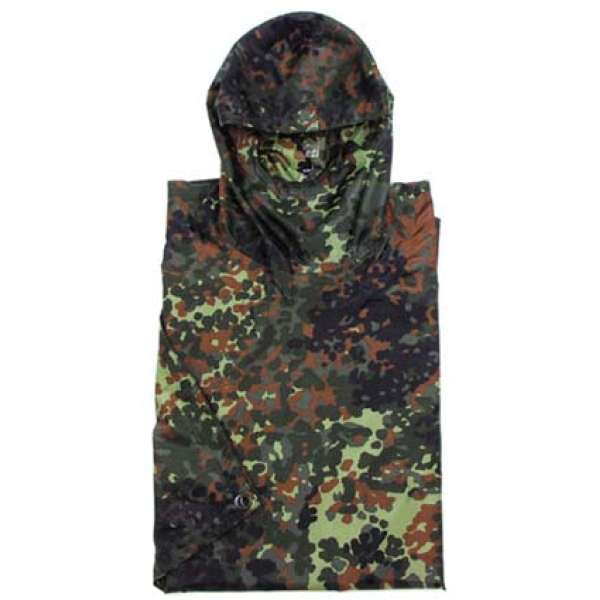 PONCHO US RIPSTOP 144x223cm FLECKTARN