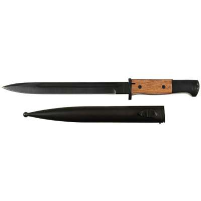 NŮŽ BAJONET MAUSER K98 S POCHVOU, 38cm, ČEPEL 24,5cm  REPRO