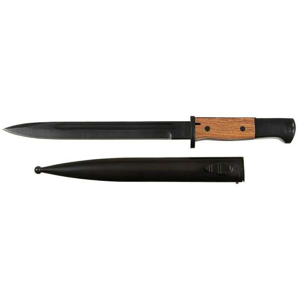 NŮŽ BAJONET MAUSER K98 S POCHVOU, 38cm, ČEPEL 24,5cm  REPRO