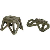 KEMPIKOVÁ STOLIČKA SKLÁDACÍ 24cm VYSOVÁ, 800gr, NOSNOST 100kg, ROZLOŽENÁ 48,5x34,5x6,5 cm, SLOŽENÁ 34x28x24 cm OLIV