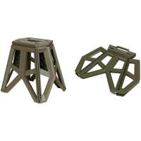 KEMPIKOVÁ STOLIČKA SKLÁDACÍ 40cm VYSOVÁ, 1,25kg, NOSNOST 100kg, ROZLOŽENÁ 57,5x50x6,5cm, SLOŽENÁ 41x33,5x40cm OLIV