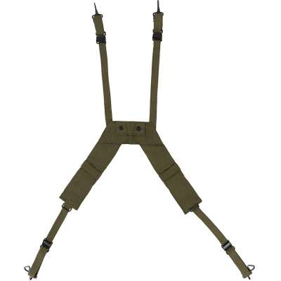 ŘEMENÍ BELGIE USTROJOVACÍ NOSNÉ NA RUKSAK vz 56 orig OLIV