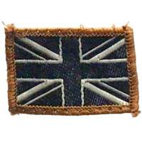 NÁŠIVKA BRIT 4R 40x25mm VLAJKA MALÁ orig ČERNÁ